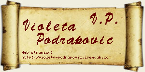 Violeta Podrapović vizit kartica